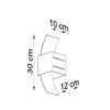 Elegant Sollux Lighting Loreto Grey wall light