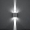 Wall lamp LUCA white LED IP54 for bedroom lighting
