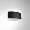 Wall lamp MAGNUS black Soft glow creating a cozy atmosphere