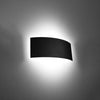 Wall lamp MAGNUS black Suitable for modern interiors with geometric forms