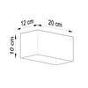 Home accessories wall lamp Sollux Lighting Wall lamp QUAD MAXI grey