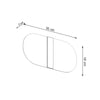 Minimalist light on the wall Sollux Lighting Wall Lamp SALIA
