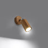 Led wall lights ZEKE oak finish
