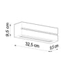 Bedroom wall fixtures Sollux Lighting Wall Wall lamp ceramic VEGA LINE