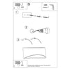 Modern wall lamps ceramic VIXEN with light from top and bottom
