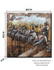 "Wall art NYC workmen 3D metal painting"
