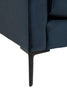 Wren 2 Seater Sofa Navy with elegant black metal frame