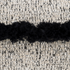 Scatterbox Cushion Yara 45x45 cm Natural Black close view picture of the zipper