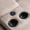Comfortable recliner corner sofa with deep bucket seats
