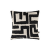 Scatterbox Cushion Zephyr Charcoal Cream front view picture on the white background