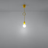 Pendant lamp DIEGO 1 yellow adding elegance to pendant light
