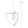 White pendant light fixture for modern interiors Pendant lamp TRES white