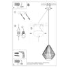 Industrial style pendant light DEMI Black from Sollux Lighting