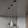 Sleek and modern Sollux Lighting Pendant Lamp DEMI in black