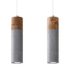 Sleek pendant ceiling light ideal for kitchen island lighting Pendant lamp ZANE 2 grey