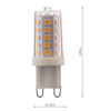 Modern LED G9 light bulb installed in a ceiling fixture, providing efficient lighting.