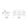 Savona 2 Seater Sofa Vegan Leather Power Recliner