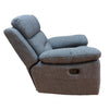 Grey Linen Fabric upholstery of the Taranto Manual Recliner Chair, adding a touch of elegance to any room.