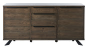 Arno Sideboard 3 Section - Elegant Wood Veneer Finish
