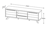Sleek and functional TV table - Arno TV Stand Lowboard.