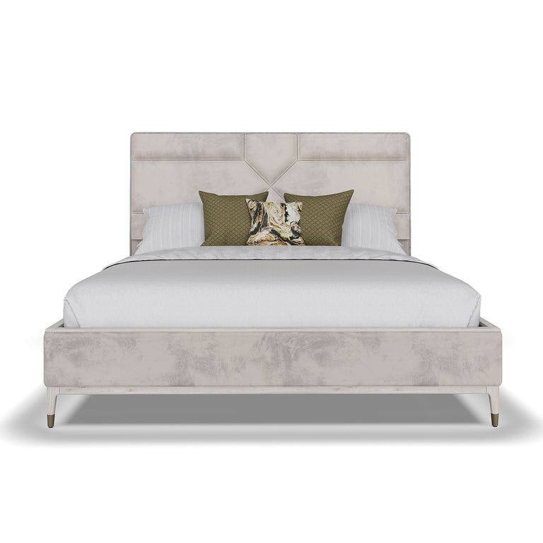 Diletta Super King Bed 6ft Stone Sand Velvet