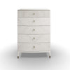 Modern Design Drawer Units - Diletta Tall Chest 5 Drawer Stone
