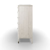 Luxurious Bedroom Drawers - Diletta Tall Chest 5 Drawer Stone