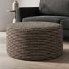 Scatterbox Benson Ottoman Green Round: 37 cm (H) x 67 cm (W) footstool