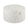 Scatterbox Merrick Ottoman Natural Round Round: 37 cm (H) x 67 cm (W) footstool