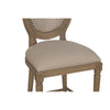 Sofia Rattan Balloon Back Counter Stool Smoked Oak with upholstered seat