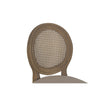 Sofia Rattan Balloon Back Counter Stool Smoked Oak with a hard backrest