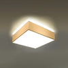 Elegant flush ceiling lights Sollux Lighting HORUS 35 white