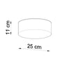 Contemporary flush mount lighting Sollux Lighting ARENA white