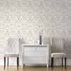Cream  Pale Gold Damask Wallpaper
