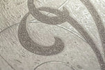 Cream  Pale Gold Damask Wallpaper