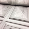 Marble Wood Panel WhiteGrey Wallpaper