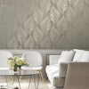 Metallic Reflective Foil Leaf Natural Wallpaper