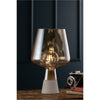 Large Glass Table Lamp Amber