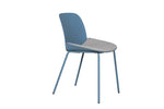 Introducing the Harris Dining Chair in Blue, a stylish and comfortable addition to your dining area. The vibrant blue upholstery adds a pop of color and liveliness to your space, while the sleek design and clean lines bring a modern touch. The padded seat and backrest provide exceptional comfort, making it perfect for long dinners and gatherings. With its sturdy construction and durable materials, the Harris Dining Chair is built to last. 