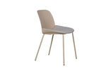  Introducing the Harris Dining Chair in Taupe, a stylish and comfortable addition to your dining room. The neutral taupe upholstery adds a touch of sophistication and versatility to any decor style. The ergonomic design features a padded seat and backrest for optimal comfort, allowing you to enjoy long meals and conversations with ease. The sturdy wooden legs provide stability and a touch of natural beauty.