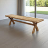 Ardara Dining Bench 2m in medium oak