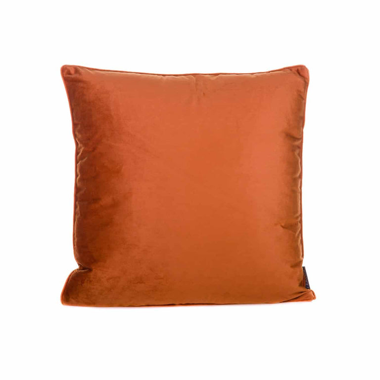 Velvet Piped Cushion 45x45cm  Copper