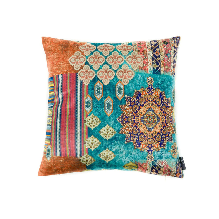 Chenille Print Marakesh Cushion 45x45cm  Orange