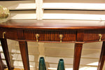 Mahogany Stripe Console Table