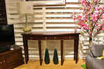 Mahogany Stripe Console Table