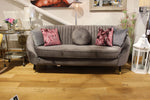 Ella 25 Seater Grey Velvet