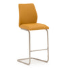 High-quality pumpkin-colored Irma Bar Stool for kitchen island or breakfast bar