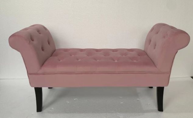 Giselle Stool Velvet Light Pink