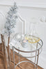 Set Of 2 Side Tables Laure Mirror Iron Silver