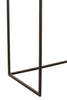 Set Of 3 Side Tables Rectangular Aluminium Rust